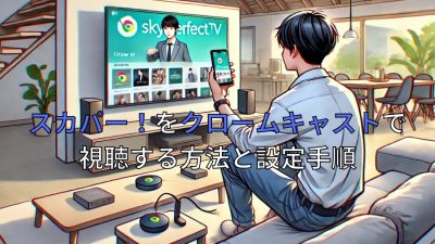 スカパー！をクロームキャストで視聴する方法と設定手順