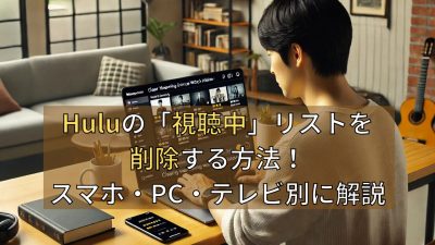 Huluの「視聴中」リストを削除する方法！スマホ・PC・テレビ別に解説