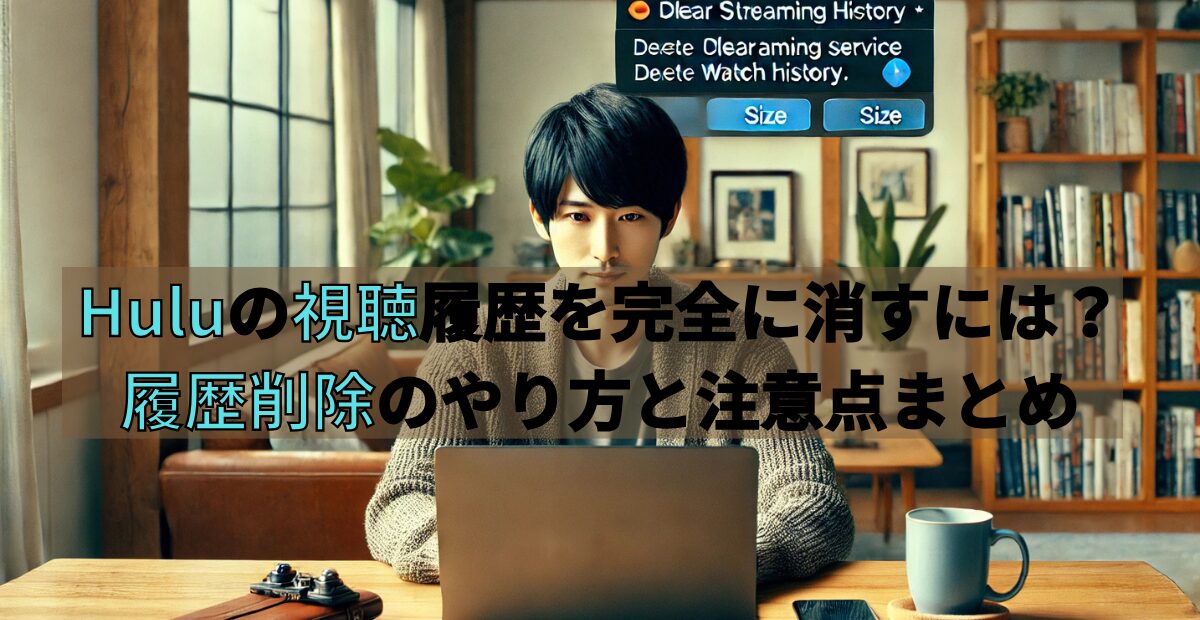 Huluの視聴履歴を完全に消すには？履歴削除のやり方と注意点まとめ