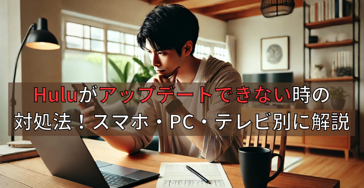 Huluがアップデートできない時の対処法！スマホ・PC・テレビ別に解説