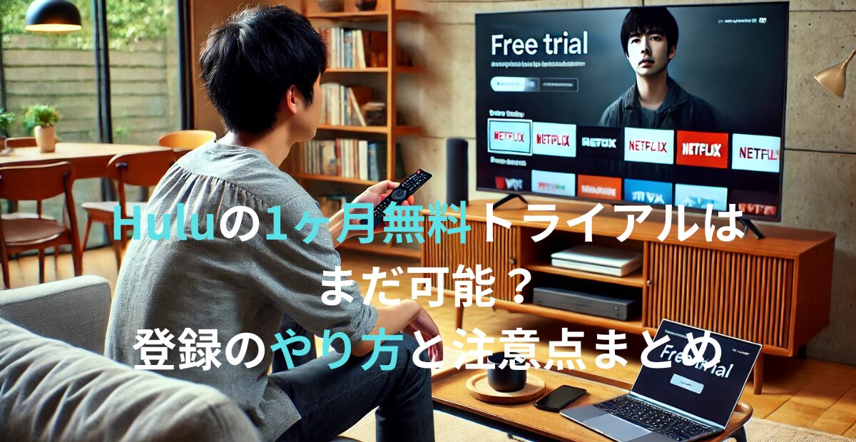 Huluの1ヶ月無料トライアルはまだ可能？登録のやり方と注意点まとめ