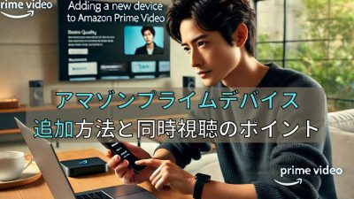 アマゾンプライムデバイス追加方法と同時視聴のポイント
