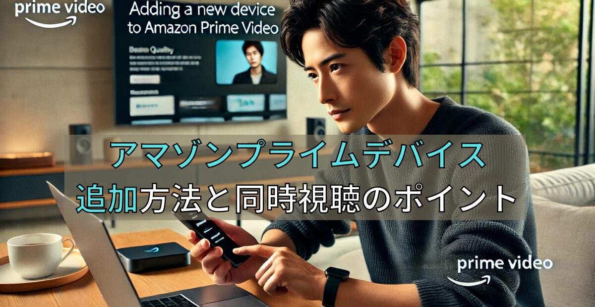 アマゾンプライムデバイス追加方法と同時視聴のポイント