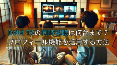 DMM TVの同時視聴は何台まで？プロフィール機能を活用する方法