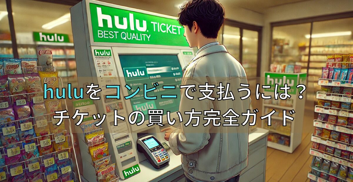 Huluの料金をコンビニで支払うには？チケットの買い方完全ガイド