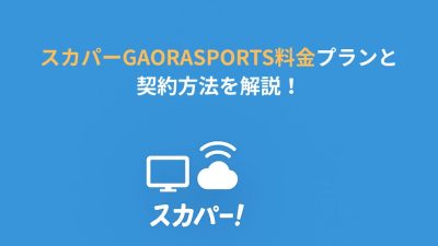 スカパーGAORASPORTS料金プランと契約方法を解説！