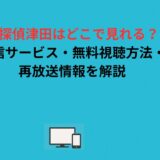名探偵津田はどこで見れる？配信サービス・無料視聴方法・再放送情報を解説