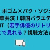 韓国バラエティ『青春MT（若手俳優のリトリート）』はどこで見れる？視聴方法まとめ