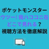 ポケットモンスター「ミュウツー! 我ハココニ在リ」はどこで見れる？視聴方法を徹底解説