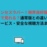 『プリンセスラバー！視界良好版』はどこで見れる？通常版との違い・配信サービス・安全な視聴方法まとめ