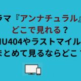 ドラマ『アンナチュラル』はどこで見れる？MIU404やラストマイルもまとめて見るならどこ？