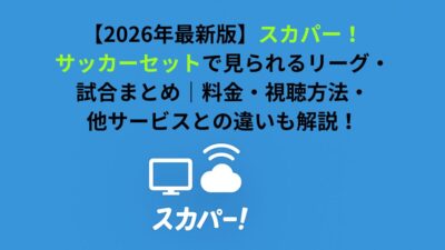 スカパー！サッカーセットで見られるリーグ・試合まとめ｜料金・視聴方法・他サービスとの違いも解説！