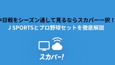 中日戦をシーズン通して見るならスカパー一択！J SPORTSとプロ野球セットを徹底解説