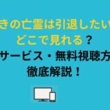 『嘆きの亡霊は引退したい』はどこで見れる？配信サービス・無料視聴方法を徹底解説！