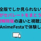 『彼女がセパレートをまとう理由』規制解除版の違いと視聴方法！