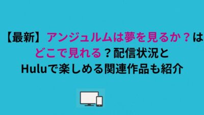 【最新】アンジュルムは夢を見るか？はどこで見れる？配信状況とHuluで楽しめる関連作品も紹介