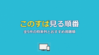 このすば見る順番｜全5作の時系列とおすすめ視聴順を完全ガイド