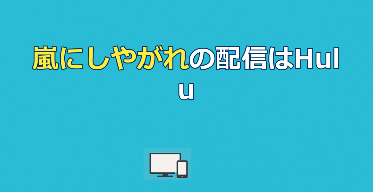 嵐にしやがれの配信はHuluだけ！過去回を見放題で見る方法を解説